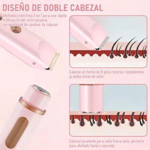 RASURADORA ELÉCTRICA DOBLE PUNTA 💖¡LUCE UNA PIEL SUAVE TODOS LOS DÍAS! 💖